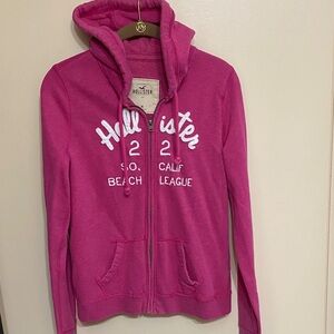 Hollister Pink/Fuchsia Zip-Up Jacket